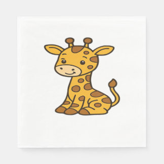 Babygiraffe Klassischer T - Shirt Serviette
