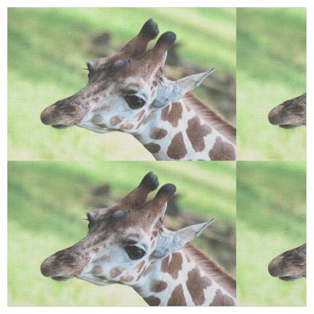 Babygiraffe Stoff (Nahaufnahme)