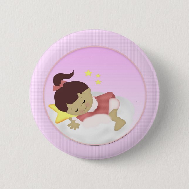 BabyGirl Mitteilung/Duschen-Magneten Button (Vorderseite)