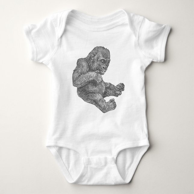 BabyGorilla Baby Strampler (Vorderseite)