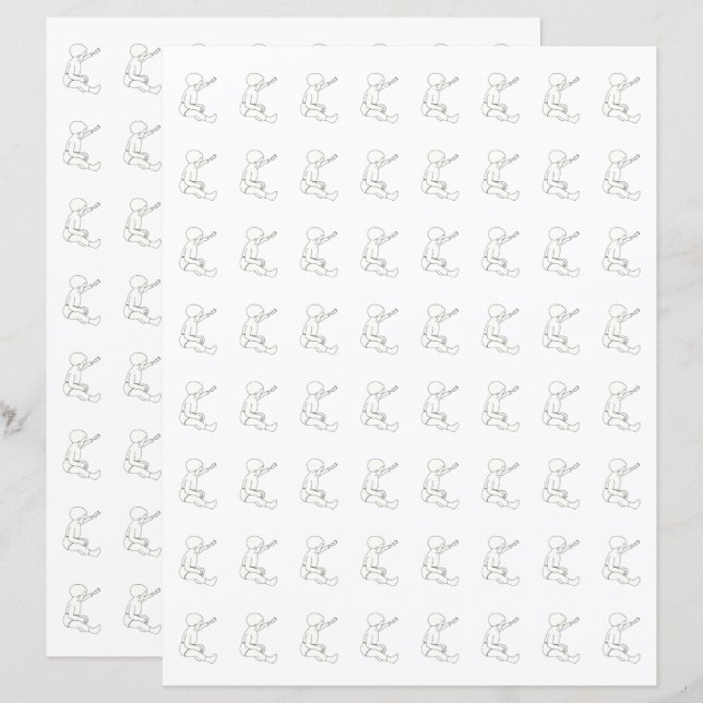 Babyhalthammer, Schrapbuchpapier (Vorne/Hinten)