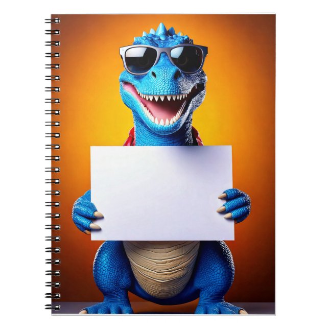 Babyheft - Name angeben - Dinosaurier Notizblock (Vorderseite)