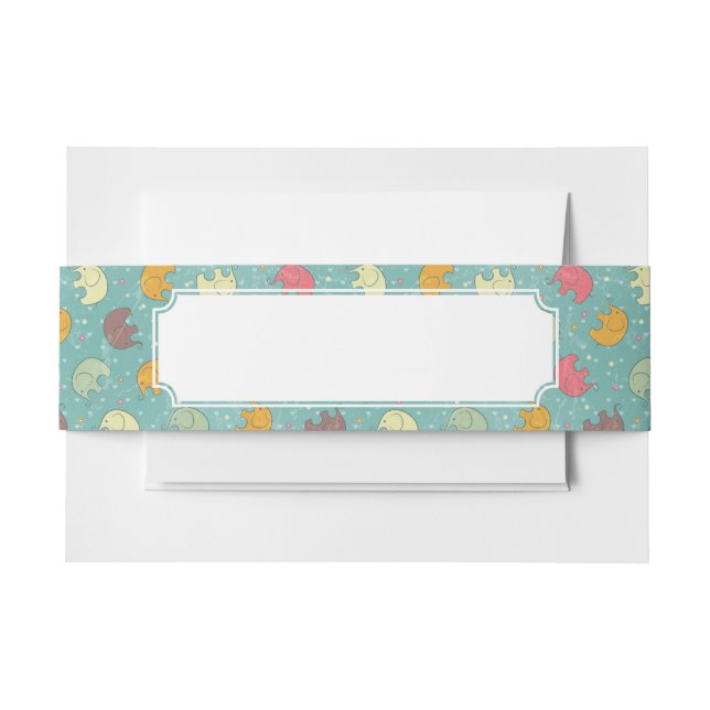 Babyhintergrund Einladungsbanderole (Vorderseite Beispiel)