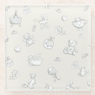 Babyhintergrund Glasuntersetzer