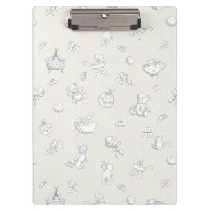 Babyhintergrund Klemmbrett