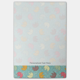 Babyhintergrund Post-it Klebezettel
