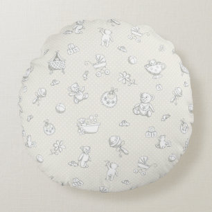 Babyhintergrund Rundes Kissen