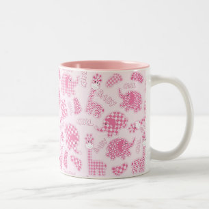 Babyhintergrund Zweifarbige Tasse