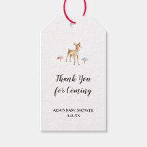 Babyhirsche auf weißer Babydusche