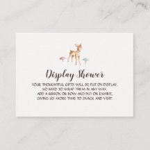 Babyhirsche mit Mushroom Display Dusche