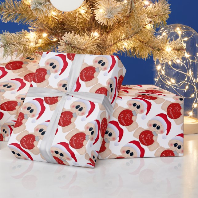 Babyjungen's erstes Weihnachtspapier Geschenkpapier (Feiertage)