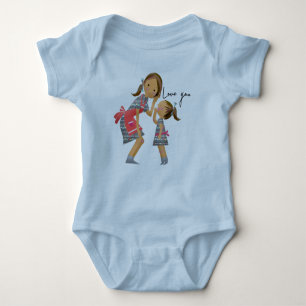 Babykarosserieanzug der Liebe Baby Strampler