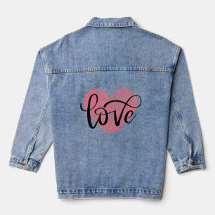 Babykarosserieanzug der Liebe Jeansjacke