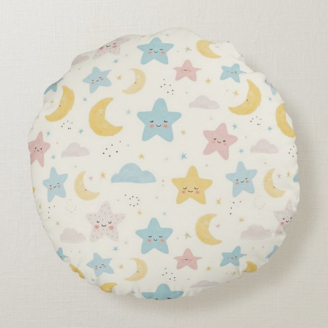 Babykissen Rundes Kissen (Rückseite)
