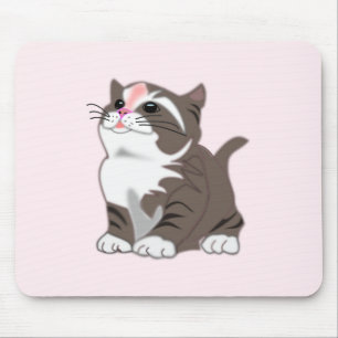 BabyKitten Maus Pad I Liebe Haustiere - Rosa Mousepad