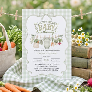 Babykleidung aus der Region Baby Shower Einladung