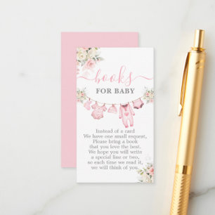 Babykleidung Babydusche Bücher für Baby Begleitkarte