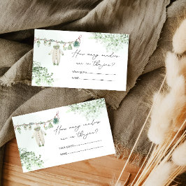 Babykleidung Boho Eucalyptus Wie viele Kanadier Begleitkarte