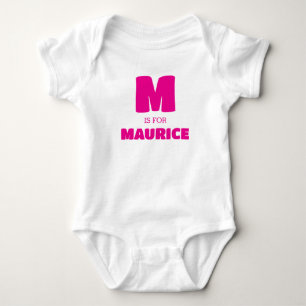 Babykleidung Buchstabe M, Baby-Body mit Namen Baby Strampler