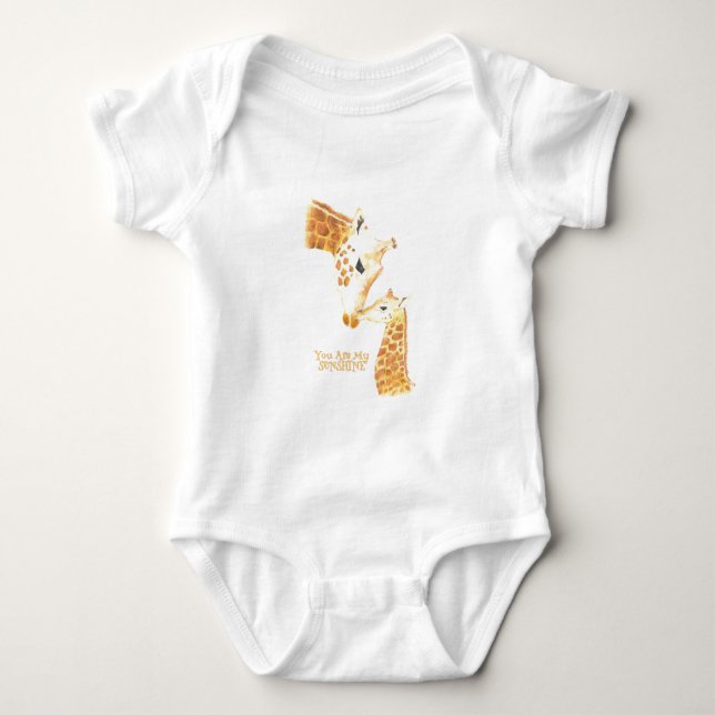Babykleidung Giraffe und Baby sind Sie mein Baby Strampler (Vorderseite)