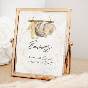 Babykleidung Neutrale Babyparty Nimm eine Leckerei Poster