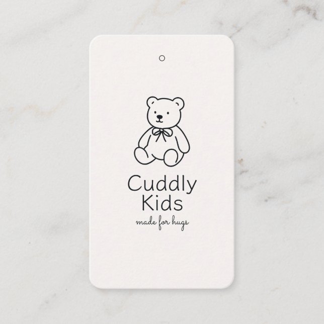 Babykleidung Preis Tag, Größe, Stil & SM Symbole Visitenkarte (Vorderseite)