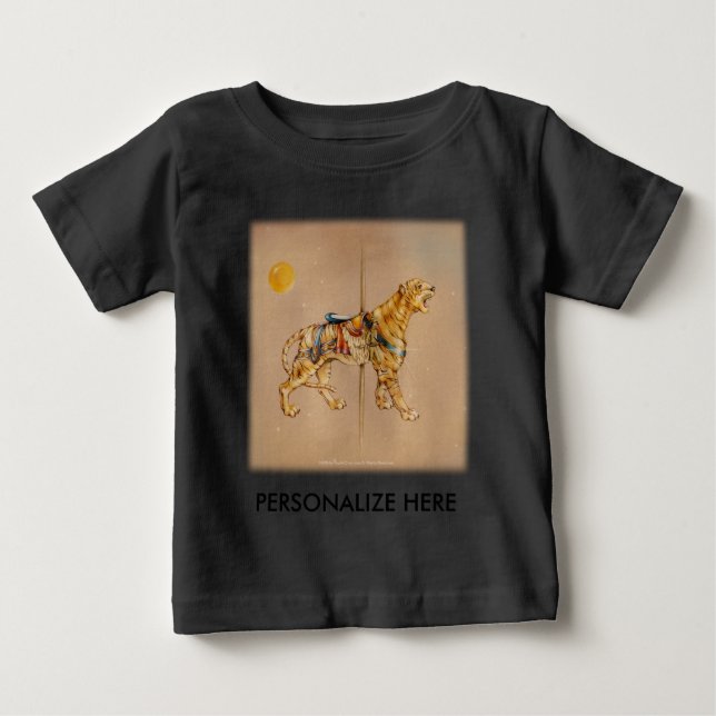 Babykleidung, T-Shirts - Karussell Tiger (Vorderseite)