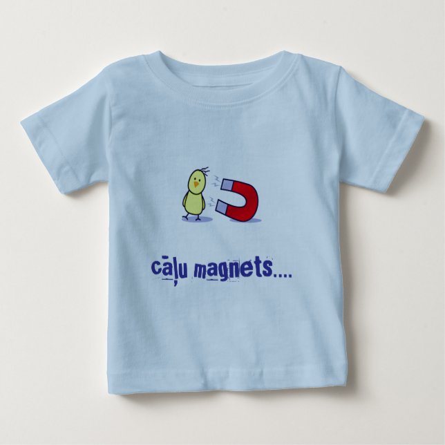 Babykükenmagnet (lettisch) baby t-shirt (Vorderseite)
