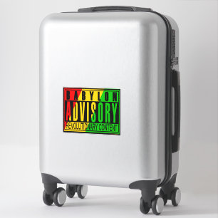 Babylon Advisory Revolutionary RASTA REGGAE Aufkleber