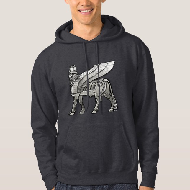 Babylonian Winged Bull Lamassu Hoodie (Vorderseite)