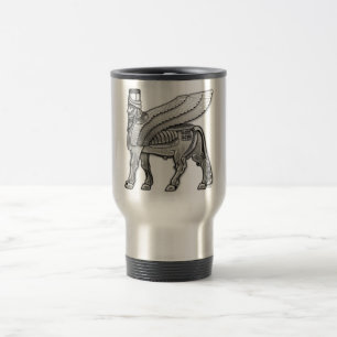 Babylonian Winged Bull Lamassu Reisebecher