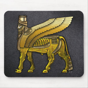 Babylonischer geflügelter Stier Lamassu Mousepad