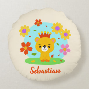 Babylöwe Rundes Kissen