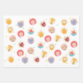 Babymädchen Geschenkpapier Set