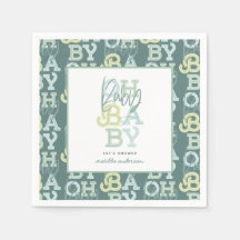 Babymädchen mit modernem Baby-Duschbad Party