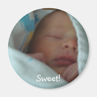 Babymagnete Neue Babys in Blanket Personalisiert Magnet