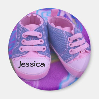 Babymagnete Personalisiert Pink Tennis Shoes Magnet