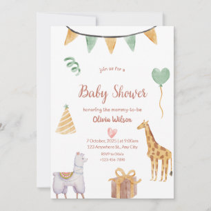 Babymannendusche Einladung