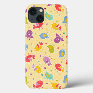 Babymuster mit niedlichen Vögeln iPhone 13 Hülle