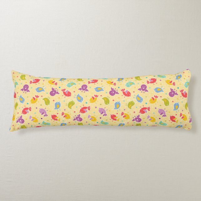 Babymuster mit niedlichen Vögeln Seitenschläferkissen (Vorderseite)