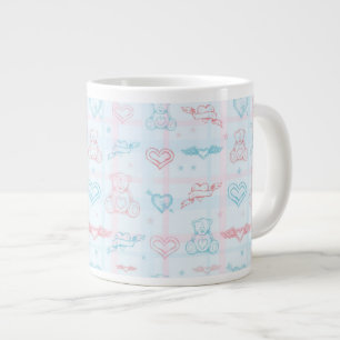 Babymuster mit Teddybären Jumbo-Tasse