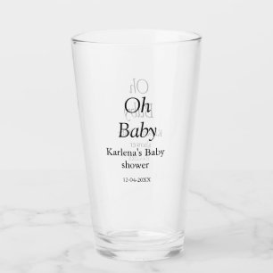 Babynahrung Baby Dusche Datum einfach minimal Glas