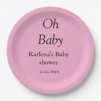 Babynahrung Baby Dusche Datum einfach minimal