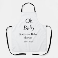 Babynahrung Baby Dusche Datum einfach minimal