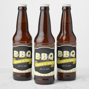 Babynahrung Q Bier - Gelb Bierflaschenetikett