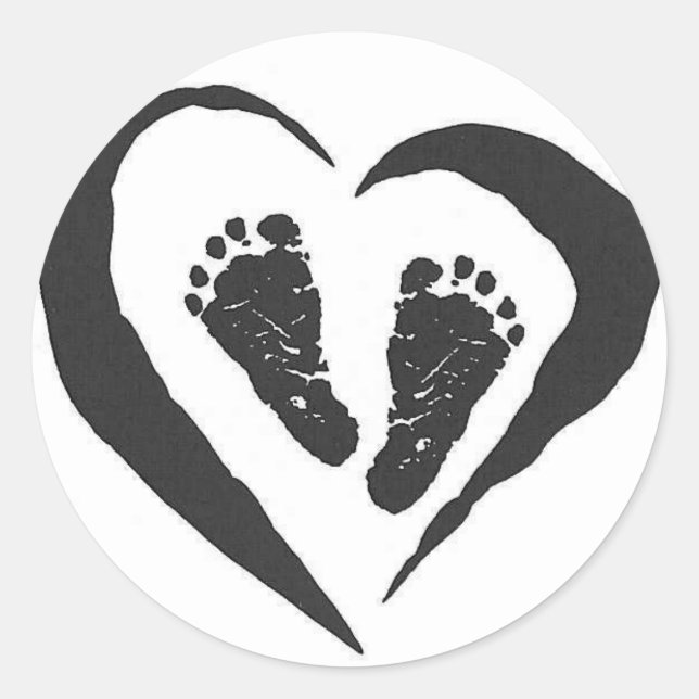 Babynahrung Runder Aufkleber (Vorderseite)