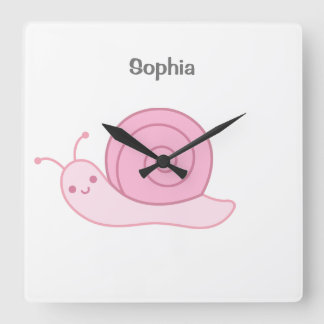 Babyname personalisiert, Kinderzimmer,    kidsSqua Quadratische Wanduhr