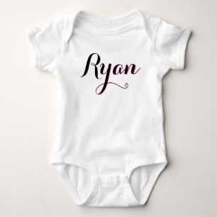 Babyoutfit für Ryan Pink und Weiß Baby Strampler