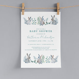 Babyparty Aquarellblase Einladung