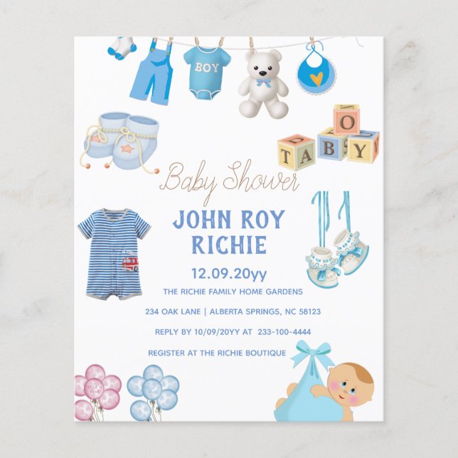 Babyparty | Baby Boy Blue (Vorderseite)